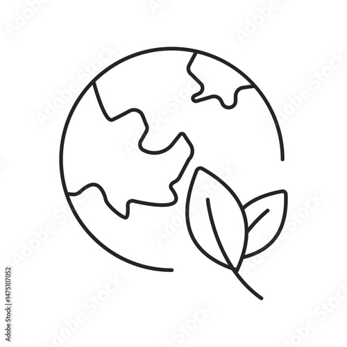 Ecology and environment line icon. Environment, sustainability, nature, recycle, renewable energy, eco-friendly, forest, wind power, green symbol and more.