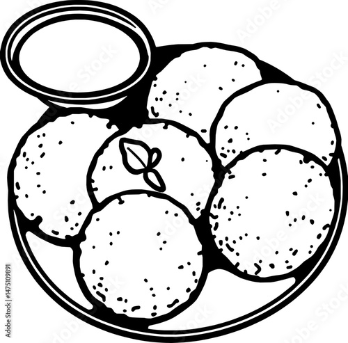 Delicious Idli with Sambar A South Indian Breakfast