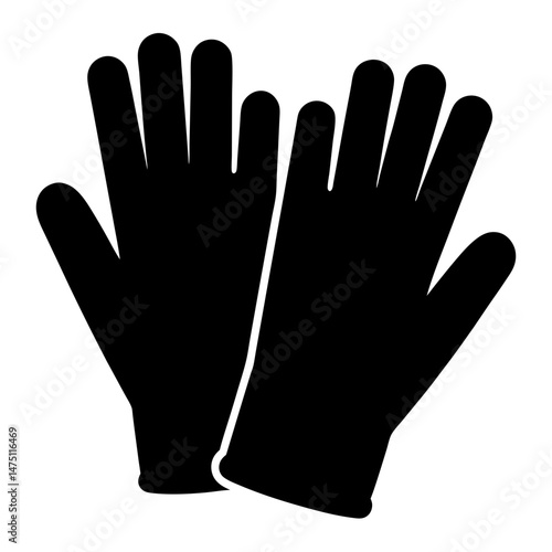 Protective Gloves Isolated on White Background Representing Safety and Protection
