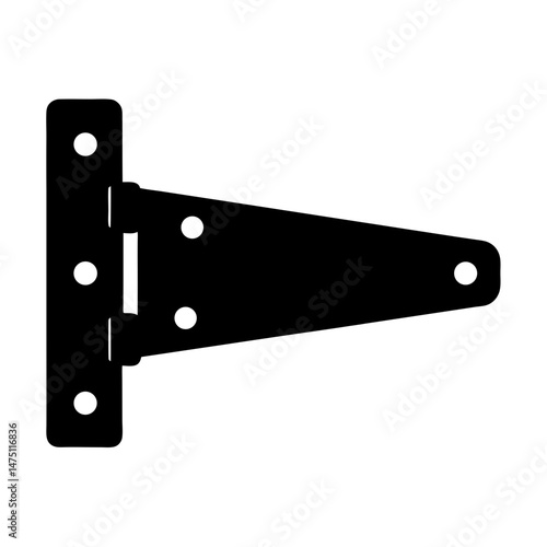 Black T Hinge Hardware for Doors, Sheds, Gates, and Barns