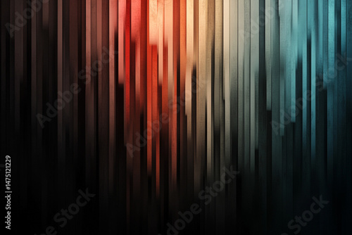 Glitch-style pixel distortion in RGB color scheme