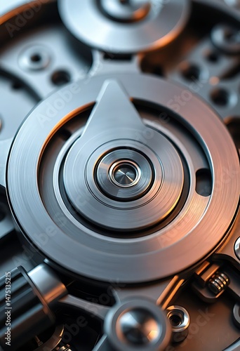 Wallpaper Mural close up view of a metal object Torontodigital.ca