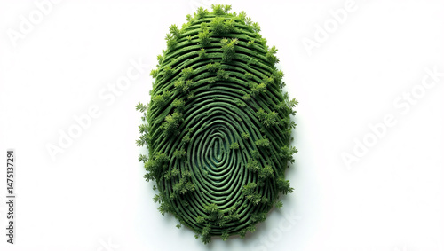 An environmental fingerprint showing the eco-consciousness