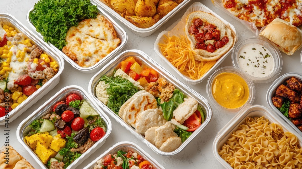 Assorted Delicious Meal Prep Containers Ready-To-Eat Assorted Delicious Meal Prep Containers Ready-To-Eat
