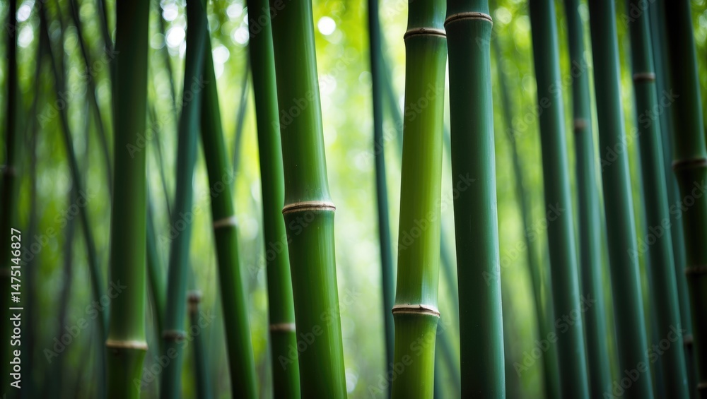 Obraz premium Close-up image of bamboo