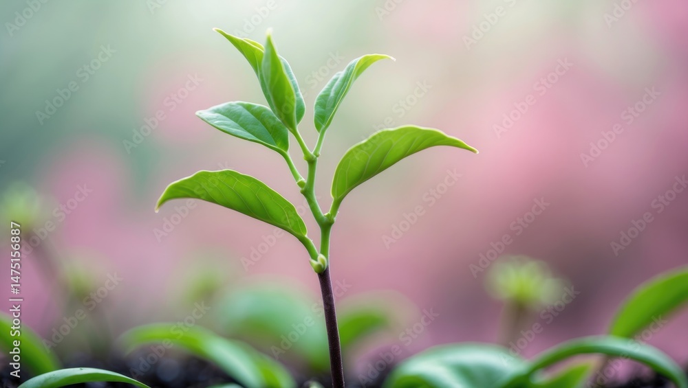 New oolong tea leaf growth in the plantation New oolong tea leaf growth in the plantation
