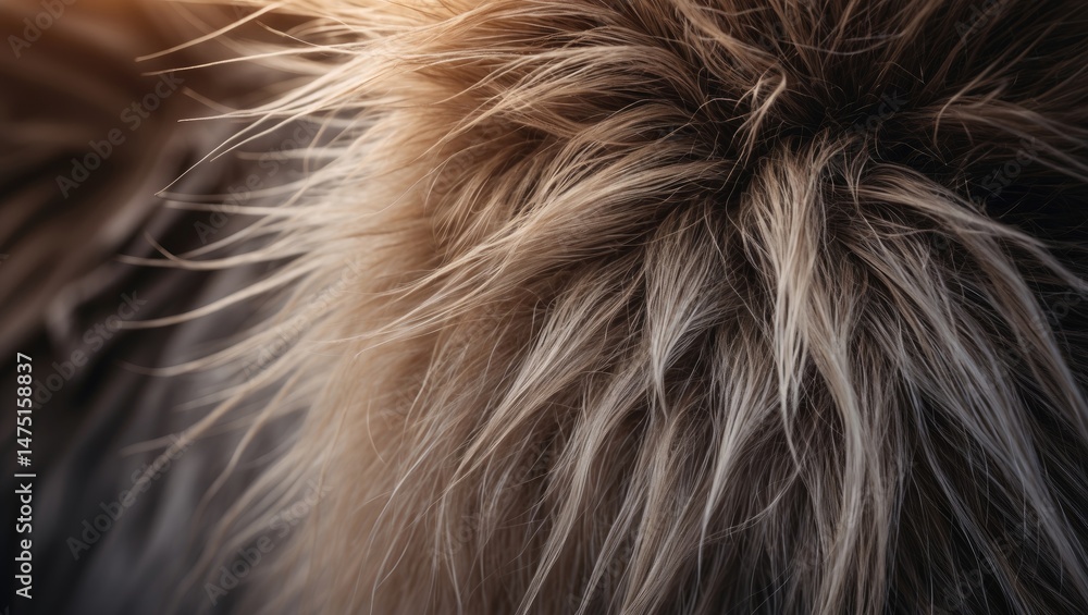 Naklejka premium Close-up view of a fur background.