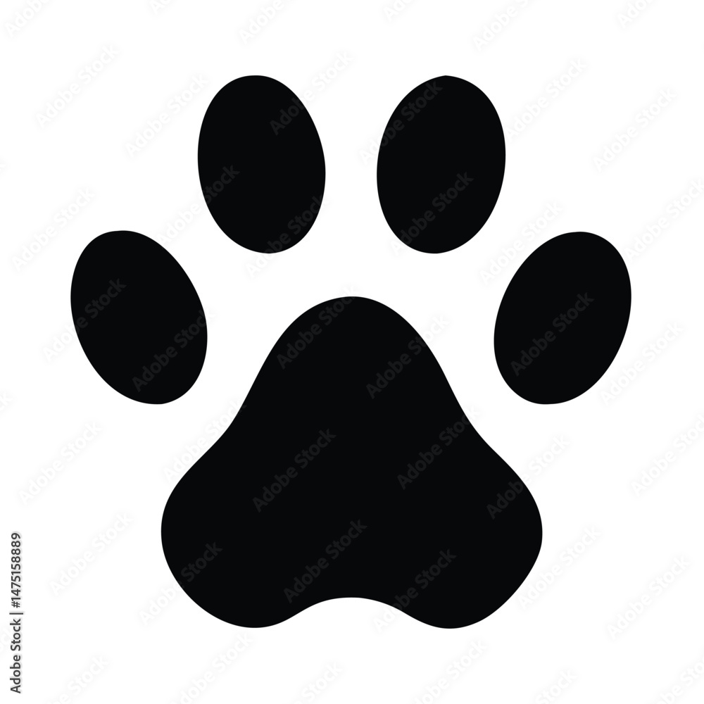 bold vector of dog paw, black silhouette, animal footprint, simple iconic shape, minimalist design, graphic illustration, vector art
bold vector of dog paw, black silhouette, animal footprint, simple iconic shape, minimalist design, graphic illustration, vector art