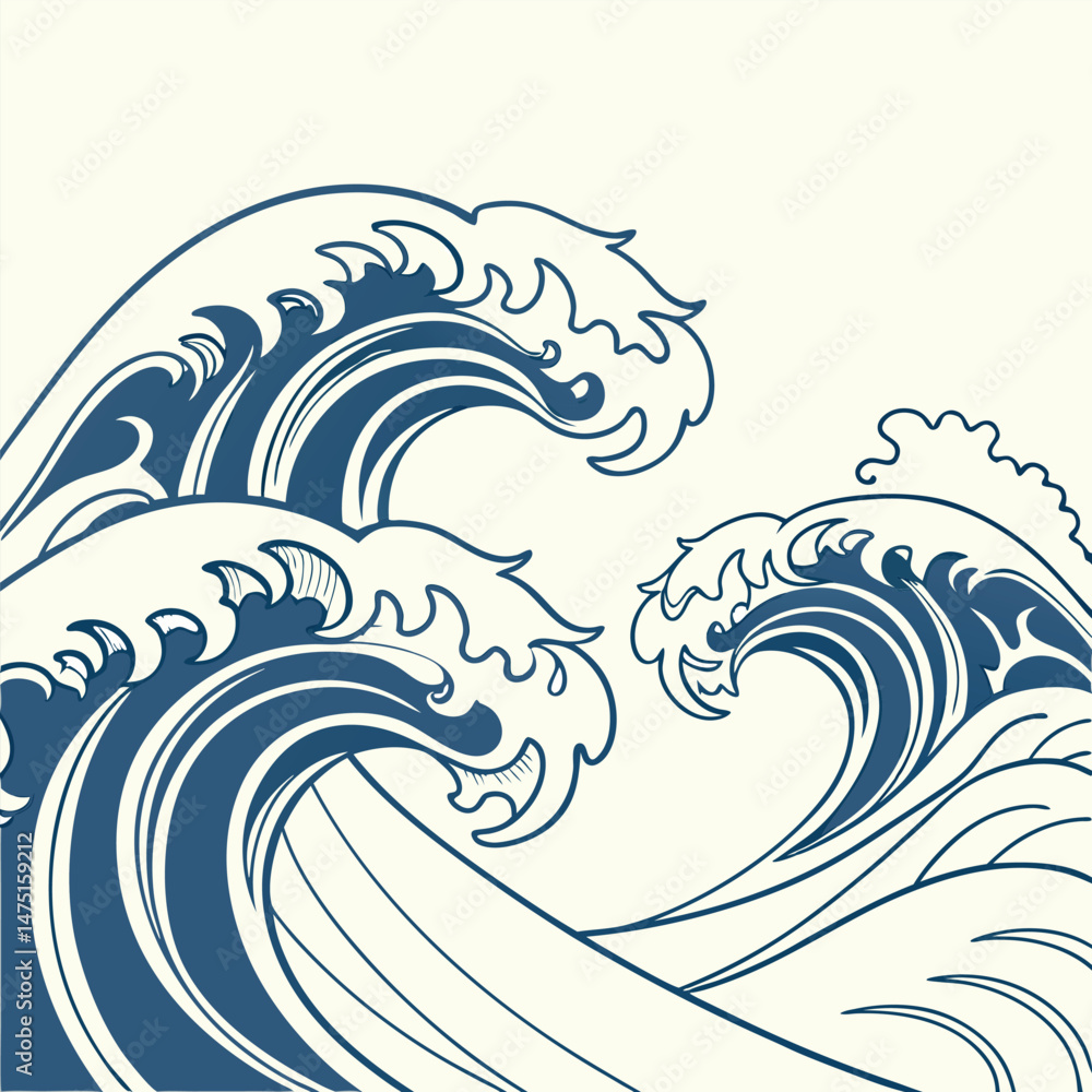 Fototapeta premium sea wave background