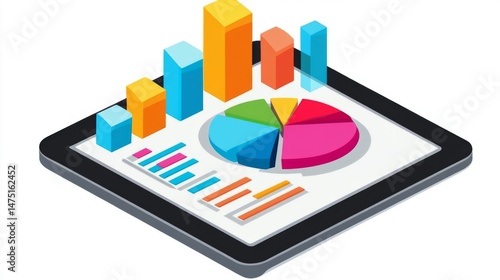 Wallpaper Mural A financial advisor explaining a pie chart showing investment allocations to a client, using a tablet to highlight key financial insights in a professional setting. Torontodigital.ca