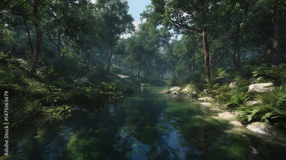 Obraz premium Dense Forest Around