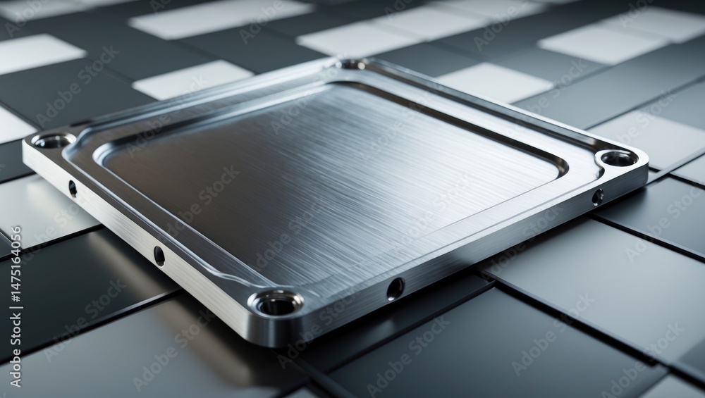 Textured Background Featuring an Embossed Metallic Silver Metal Plate Cover Textured Background Featuring an Embossed Metallic Silver Metal Plate Cover
