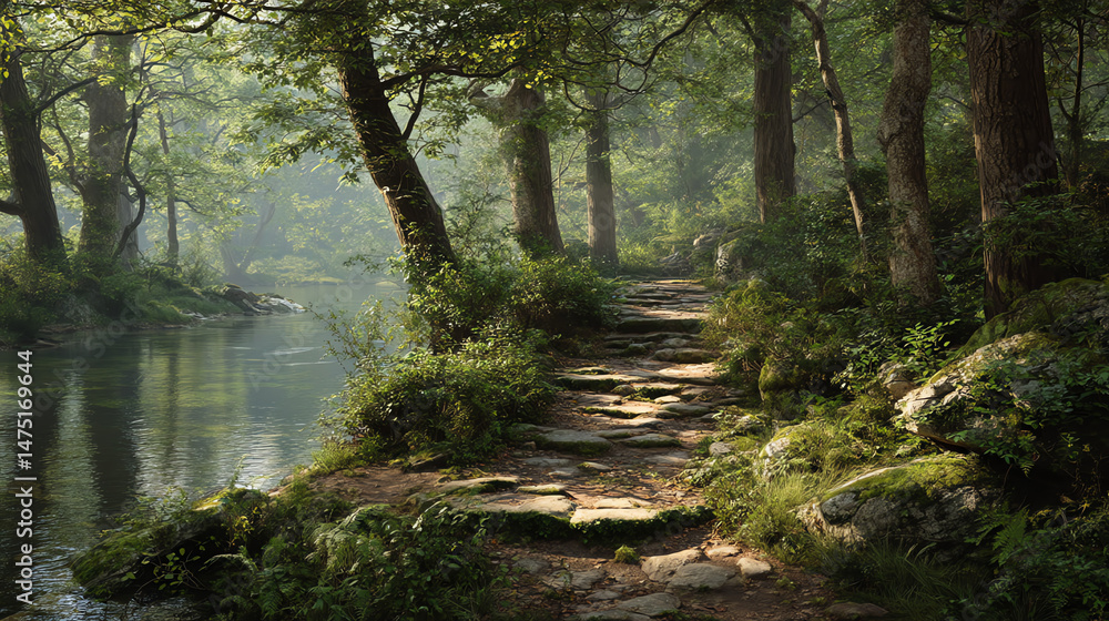 Obraz premium Forest Path By