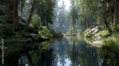Forest Reflected In