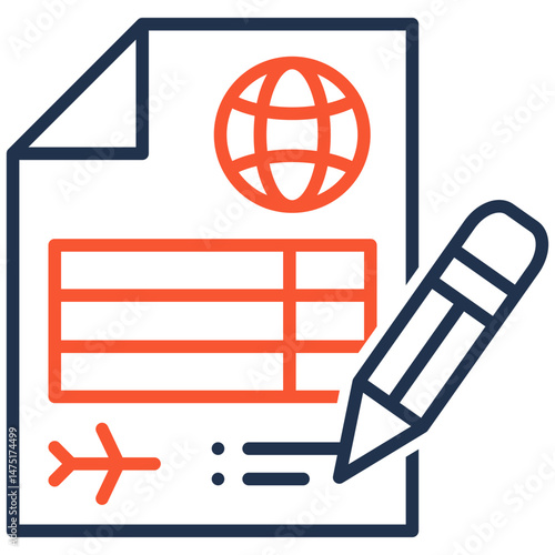 Visa Documents  icon