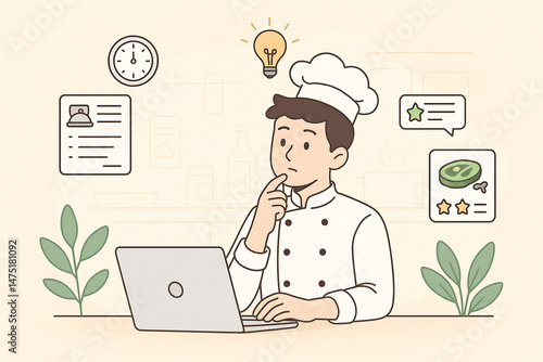 Creative cooking strategies for chefs virtual workspace digital content professional environment engaging viewpoint culinary innovation