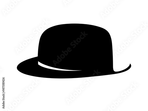 black bowler hat