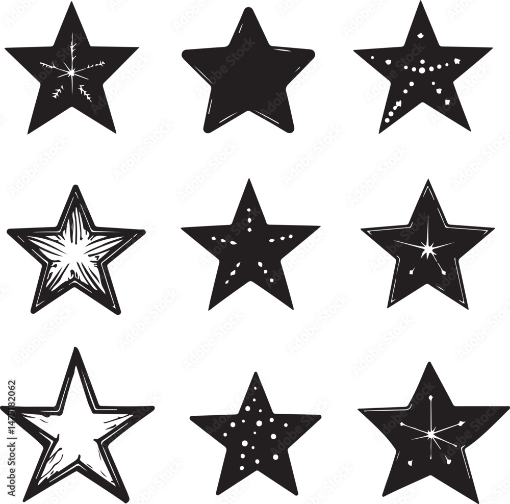 Fototapeta premium set of stars