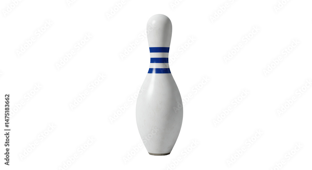 Isolated Bowling Pin Isolated Bowling Pin