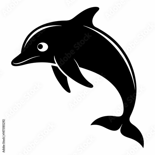 dolphin isolated on white background