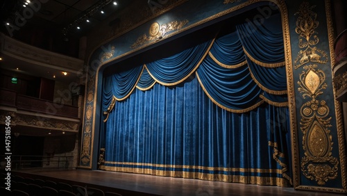 Grand Theatre Stage Blue Ve...