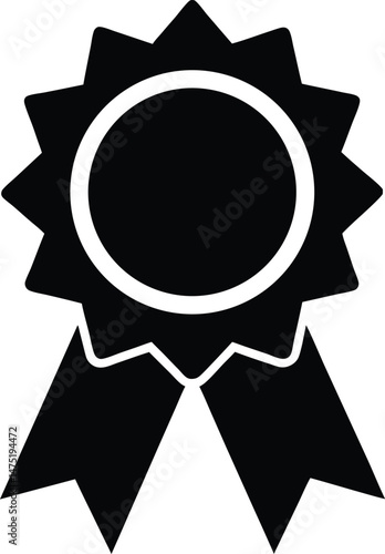 award ribbon icon vector illustration