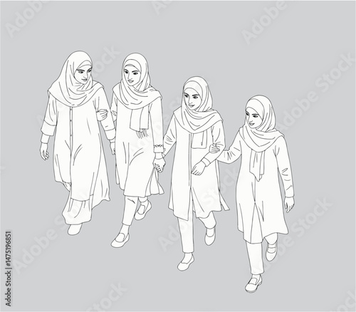 Arab women_Axonometric view