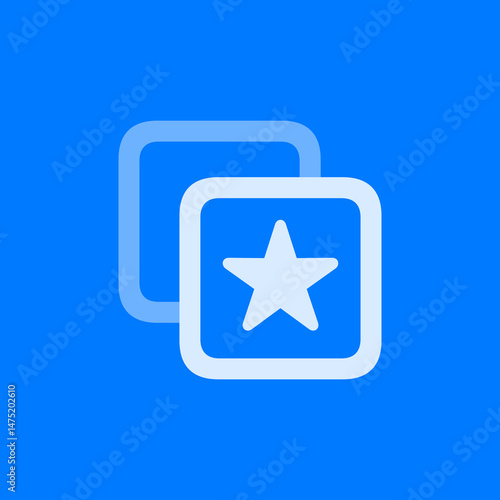 Star Square On Square Icon