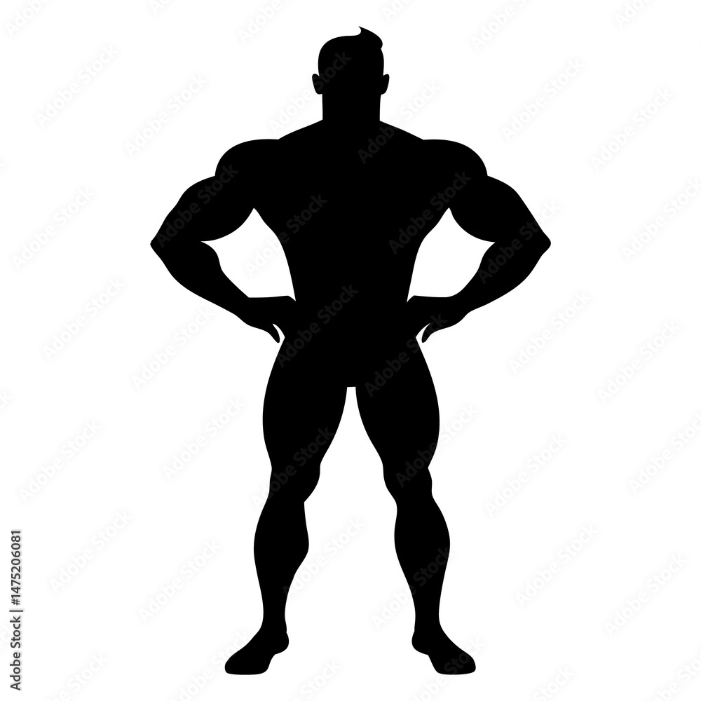 bodybuilder silhouette image design bodybuilder silhouette image design
