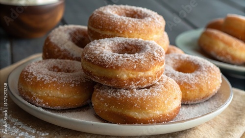 Stack of Powdered Sugar Don...