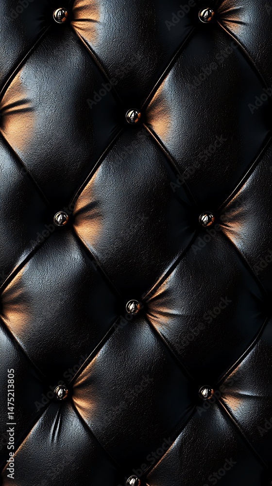 Naklejka premium Classic leather look with luxury detail high resolution picture