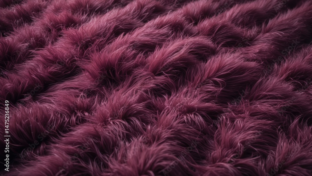 Obraz premium Aerial view of pink fur pattern