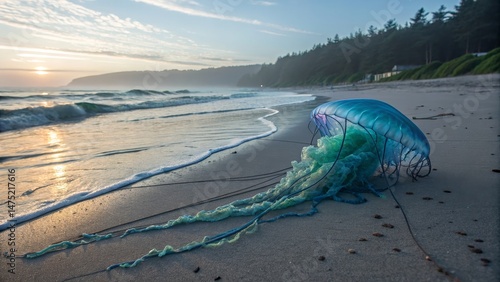 Sunset Beach Bluebottle Wid...