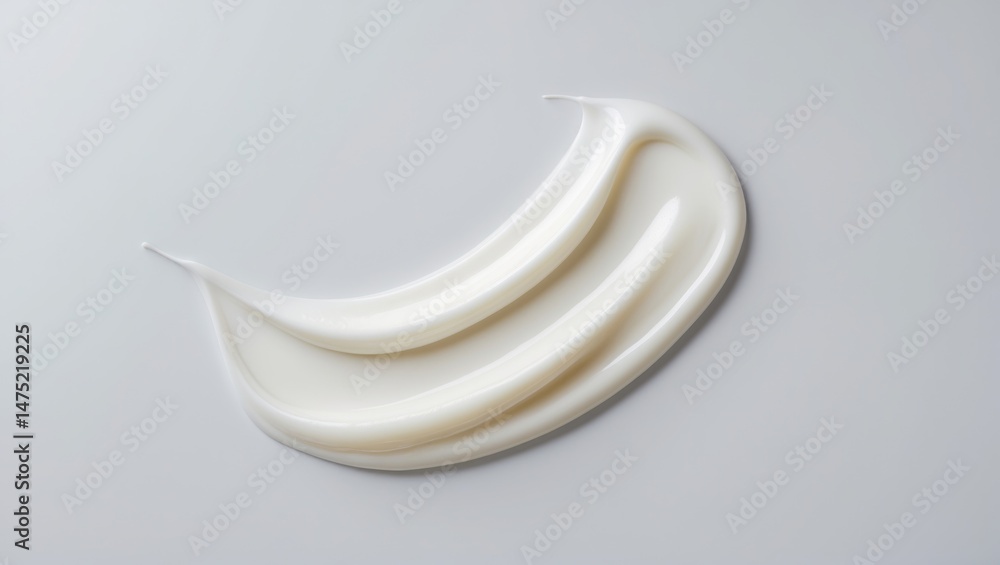 Cosmetic cream displayed on white Cosmetic cream displayed on white