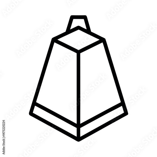 Shape Sorter Educational Line Art Vector Sketch