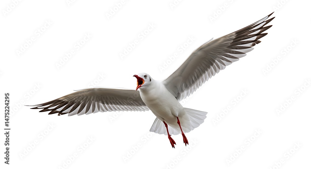 Seagull in Flight: High-Resolution Image & Stock Photo Seagull in Flight: High-Resolution Image & Stock Photo