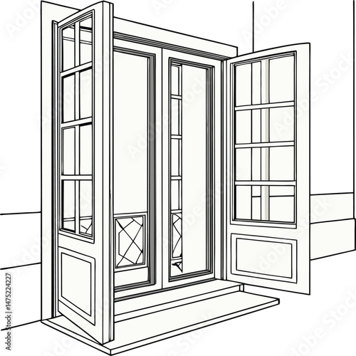 Plastic Window vector