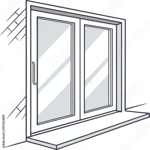 Plastic Window vector