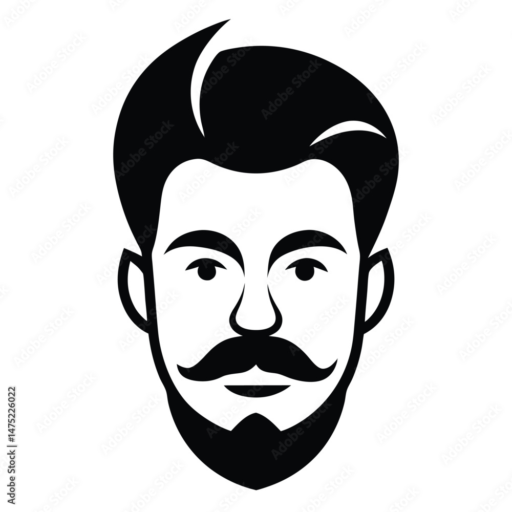 Father's Day silhouette black and white vector illustration. Father's Day silhouette black and white vector illustration.
