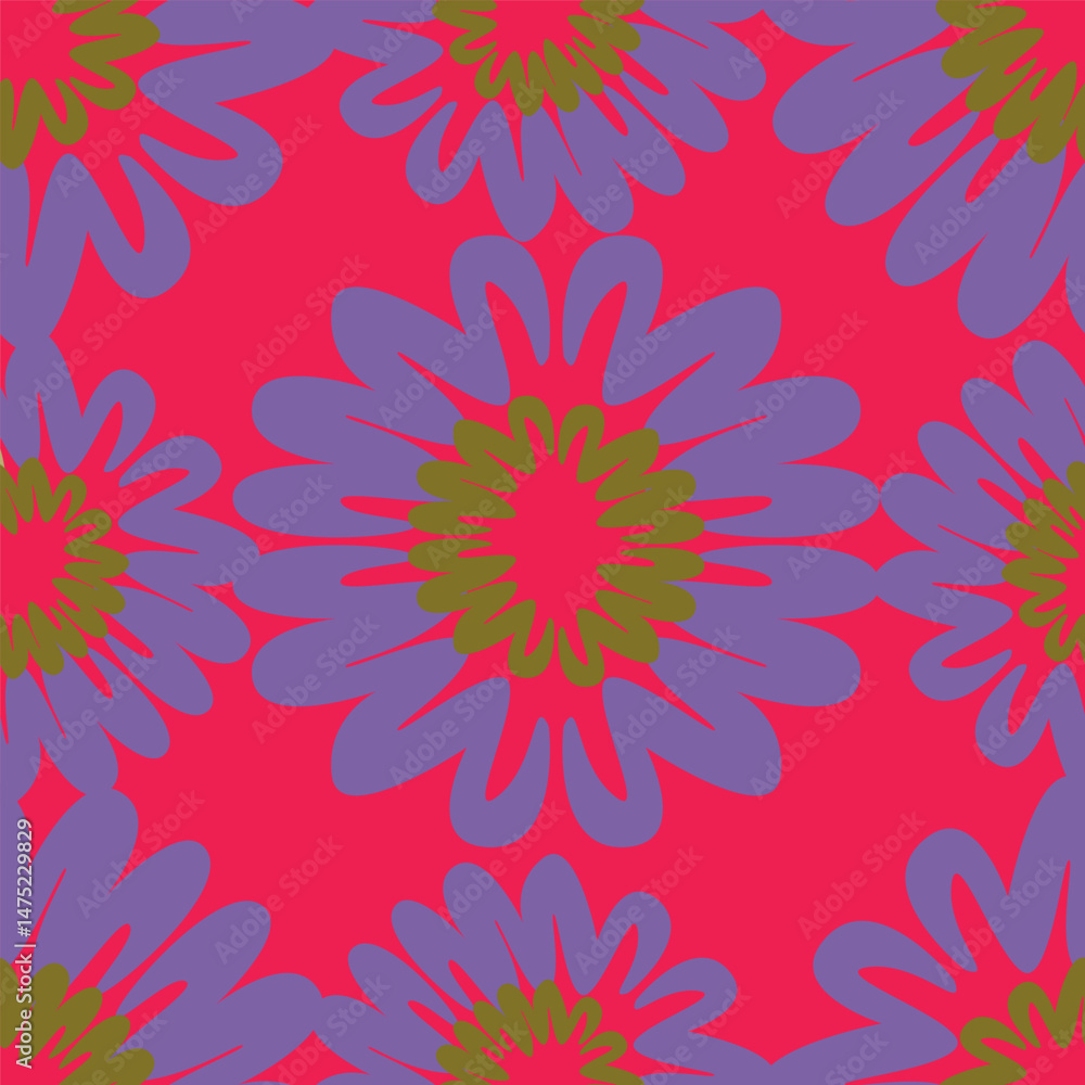 Beautiful seamless floral pattern . Flower vector illustration. Field of flowers
Beautiful seamless floral pattern . Flower vector illustration. Field of flowers