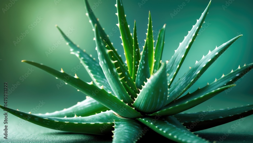Detailed View of Aloe Vera Plant in Skin and Health Treatments Detailed View of Aloe Vera Plant in Skin and Health Treatments