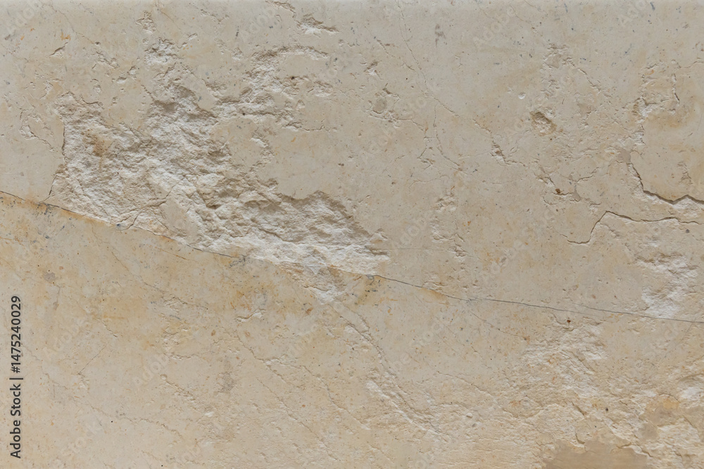 Fototapeta premium Beżowe, abstrakcyjne tło do projektu, beżowy marmur, tekstura grunge, szorstki wzór, naturalny kamień, puste miejsce na tekst