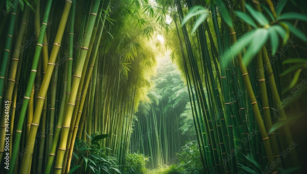 Fototapeta premium Texture found in green bamboo