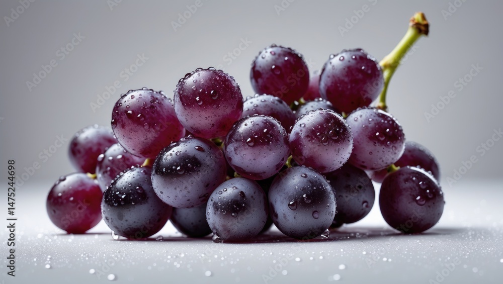 Fototapeta premium Sweet and organic red grape bunch