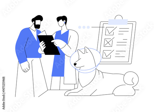 Wallpaper Mural Post operation consultation isolated cartoon vector illustrations. Torontodigital.ca