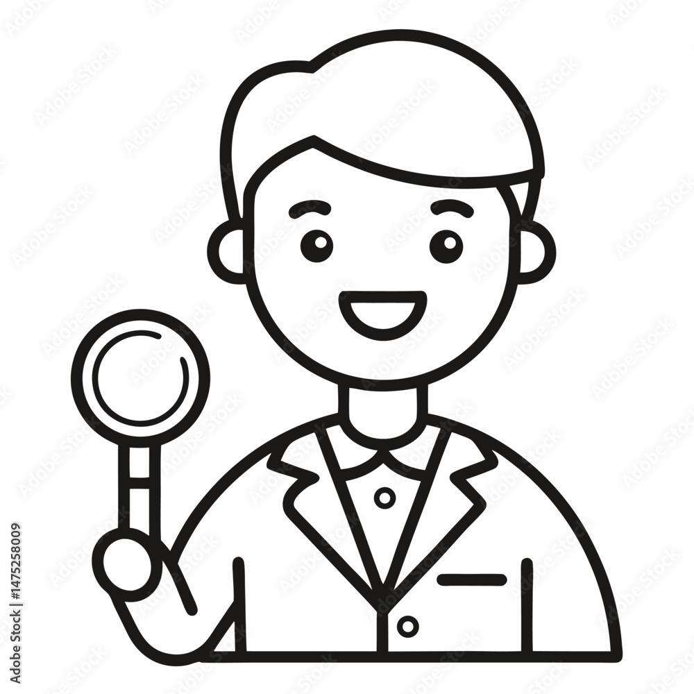 A cartoon drawing of a police officer holding a flashlight.
A cartoon drawing of a police officer holding a flashlight.