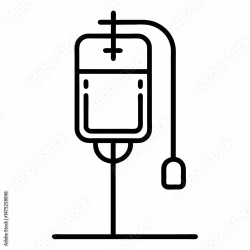 a medical device used to administer fluids, medications, and nutrients directly into a patient's bloodstream through a vein