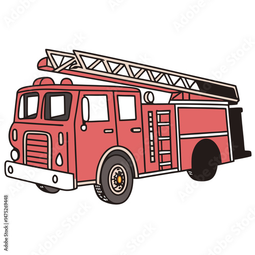 fire truck vector