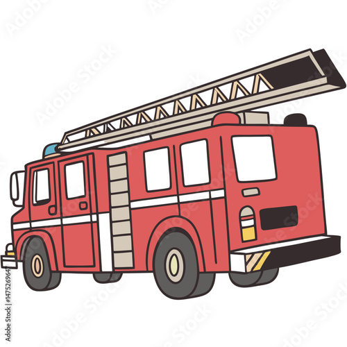 fire truck vector illustration