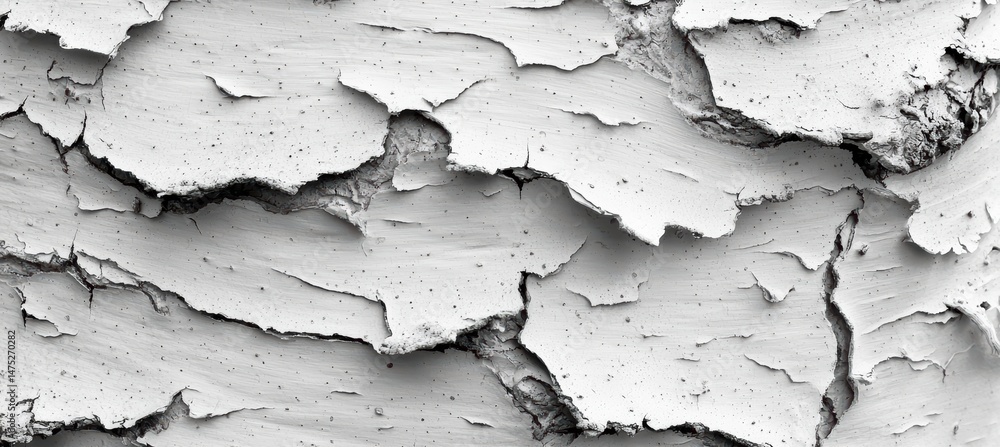 Peeling birch tree bark revealed in black and white closeup Peeling birch tree bark revealed in black and white closeup
